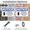 Signmission Keep All Cylinders Upright And Secure, 18 in W x Rectangle, Plastic OS-2PACK-NS-P-1218-L-15844 - alternate 5